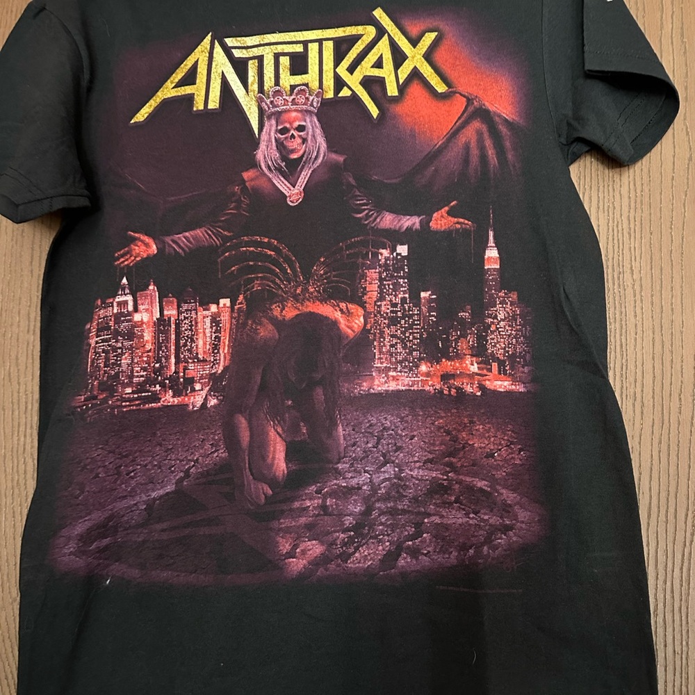 Anthrax tee in size small
